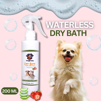 Petgreenn Dry Bath and Anti tick and flea Spray (Dog and Cats ) COMBOO